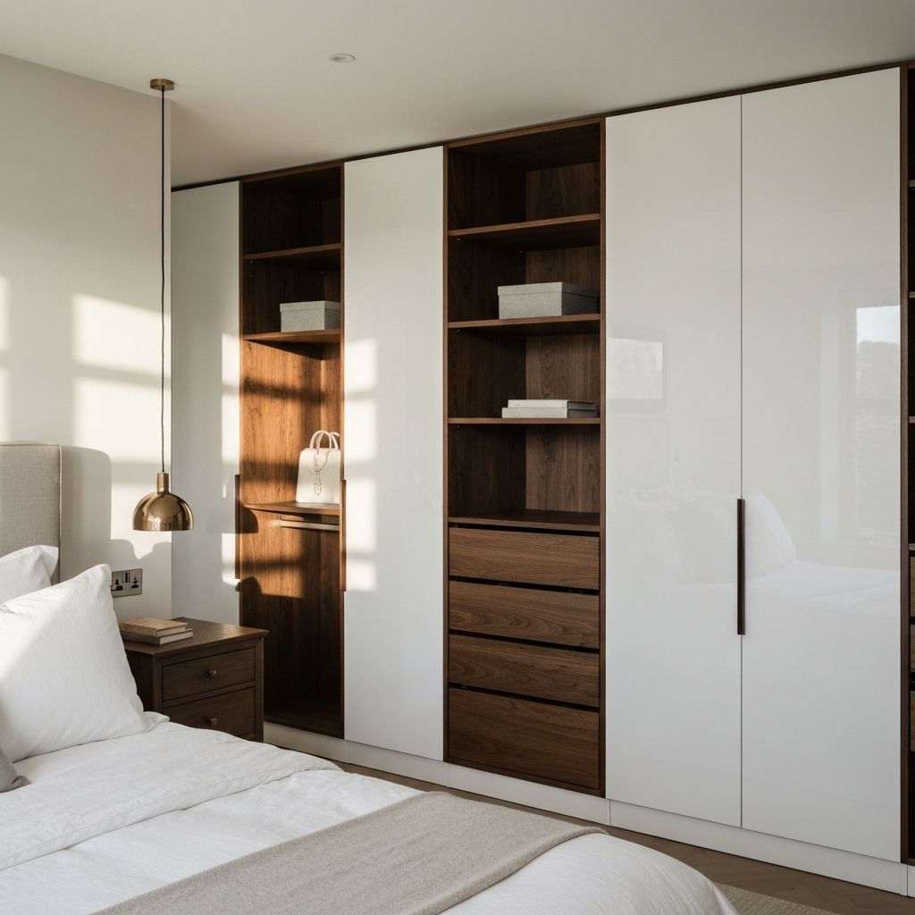 Custom fitted wardrobe installation